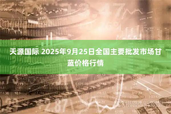 天源国际 2025年9月25日全国主要批发市场甘蓝价格行情