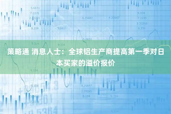 策略通 消息人士：全球铝生产商提高第一季对日本买家的溢价报价